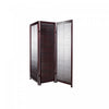 3 Panel Adjustable Wooden Shutter Screen Mahogany