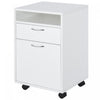 Homcom Mobile Filing Cabinet With Drawer