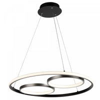 Gemini 32 W LED Black Nickel Flush Mount