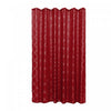 Polyester Silver Foil Trellis Printed Shower Curtain Red