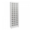 Thirty-Six Pair Shoe Storage Rack - White