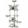 Pawhut 79\" Cat Tree Multi-level With Two Condos, Kitty Tower With Scratching Posts, Two Hammocks, Pe