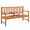 Outsunny Outdoor Bench With Liftable Middle Table, 60" Wood Garden Bench