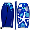 Goplus 41'' Lightweight Super Bodyboard Surfing W/leash Eps Core Boarding Ixpe Starfish