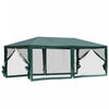Outsunny 19'x9' Party Tent Gazebo Canopy Garden Sun Shade For Outdoor Event With Removable Mosquito
