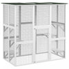 Pawhut Large Outdoor Catio Enclosure, Weatherproof Cat House With Asphalt Roof, Wooden Cat Patio Cag