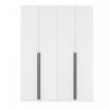 Lee Modern 2-Piece Wardrobe Closet in White Armoire