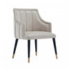 Eda Modern Wood Armchair in Light Gray Dining Chair