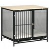 Pawhut Dog Crate Furniture With Water-resistant Cushion, Dog Crate End Table With Removable Tray, In