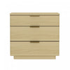 Payton Modern 26\" Nightstand in Natural Oak (3-Drawer)