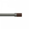 Umbra Blok Gun Metal Expandable 1\" Curtain Rod - 36\"-72\"