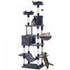 Pawhut Cat Tower, 81\" Cat Tree For Large Cats Adult W/ Scratching Posts, Scratching Board, Cat Condo