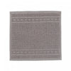 Basketweave Wash Cloth 12 x 12 Light Grey - Set of 6 Towels