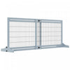 Pawhut Free Standing Pet Gate, Wooden Foldable Dog Gate With 41\"-72\" Adjustable Length, Support Feet