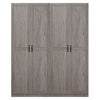 Cornelia Modern 30\" Storage Cabinet in Gray (4-Shelf) - Set of 2 Bookcase