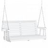 Outsunny 2 Seater Porch Swing Wooden Patio Swing Chair Seat With Cup Holder And Chains Outdoor Swing