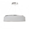 Dainolite Circulo Chandelier 34w Silver White Shade Lamp