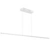 Dainolite Array LED Horizontal Pendant 56w 72\" Matte White Finish White Acrylic Diffuser Lamp