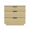 Payton Modern 26\" Nightstand in Natural Oak (3-Drawer)