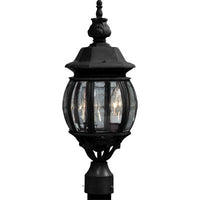 Classico 3-Light Black Lantern Post II