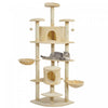 Pawhut 79\" Cat Tree Tower, Large Cat Condo Furniture, Multi-level Cat Tower With Scratching Posts, C