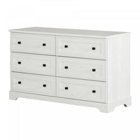 Hazen 6-Drawer Dresser - White Pine
