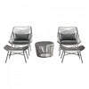 Ashland Modern 5-Piece Conversation Set in Gray