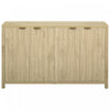 Ted 55\" Fluted Buffet Cabinet With Storage And Adjustable Shelves - Natural