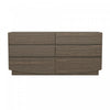 Ardea Contemporary 72\" Dresser in Walnut (6-Drawer)