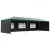 Outsunny 10' X 29' Party Tent, Canopy Tent With Sidewalls And Large Transparent Windows For Garden,