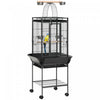 Pawhut 61.5 Inch Bird Cage Parakeet House For Cockatiel With Stand, Pull Out Tray, Play Top, Storage