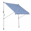 Outsunny 6.6'x5' Manual Retractable Patio Awning Window Door Sun Shade Deck Canopy Shelter Water Res