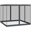Outsunny Gazebo Mosquito Netting Replacement, 4-panel Canopy Screen Walls With Zipper For 10' X 10'
