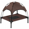Pawhut Elevated Dog Bed With Canopy, Portable Raised Dog Cot For S Sized Dogs, Indoor & Outdoor, 25\"