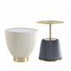 Anderson Modern 2-Piece End Table in Gray and Cream