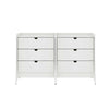 Coney Mid-Century Modern 28\" Nightstand in White (3-Drawer) - Set of 2