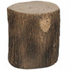 Outsunny 15" Tree Stump Decorative Garden Stool Side Table Plant Stand
