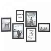 6 Pc Gallery Frame Set Black Frames