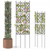 Costway 1 Pcs 58" X 73" Garden Trellis For Climbing Plants Rustproof Metal Plant Support Frame