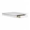 Holland Queen Platform Bed with Drawer - Pure White