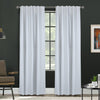 Baxter White Back Tab Curtain Panel - 52\" X 95\"