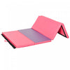 Soozier 4ftx6ftx2inch Pu Cuir Gymnastique Tumbling Gym Mat Arts Pliant Yoga Exercice Pad 4 Panneau (