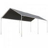 Outsunny 10'x20' Carport Heavy Duty Galvanized Car Canopy, Grey