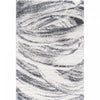 Paris Brushstrokes Cream Shag Area Rug - 6'7\" x 9'6\"