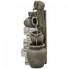 Outsunny Wine Jars Waterfall Fountain 4-tier Outdoor Fountain Water Feature