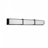 Dainolite Winston Vanity Light 50w Matte Black Light White Acrylic Diffuser Lamp