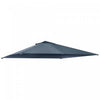 Outsunny 9.8' X 9.7' Square Gazebo Canopy Replacement Uv Protected Top Cover Sun Shade Grey