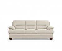 Hydeline Luxor Leather Sofa - Vanilla