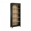 Prepac Ark Bookcase - Black and Natural Oak