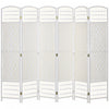 Homcom 6 Panel Folding Room Divider 5.6 Ft Privacy Screen